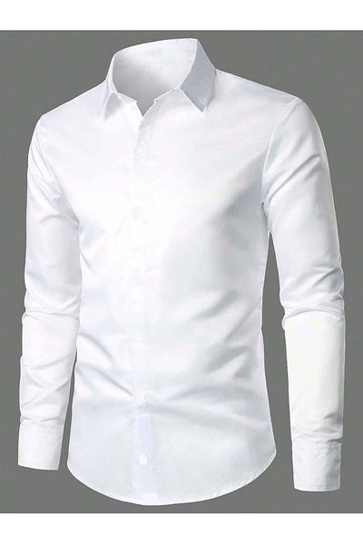The Robi Men's White Terikoton Shirt