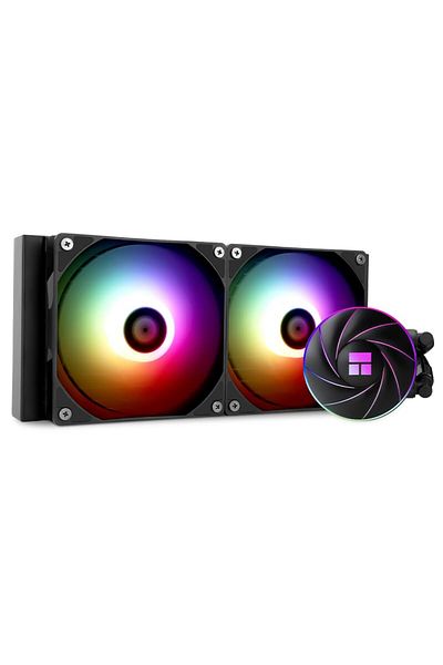 ThermalRight Aqua Elite 240 ARGB Liquid CPU Cooler, 240 Cooling Rows, 2 x 120mm PWM Fans, S-FDB Bear