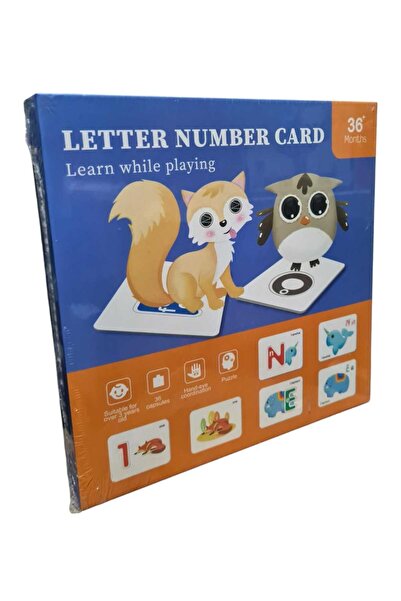 SDX Market Cartonașe din lemn cu litere și numere