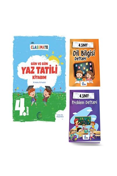 Okyanus Yayınları 4. Sınıf Gün ve Gün Yaz Tatili Kitabım ve Problem+Dil Bilgi...