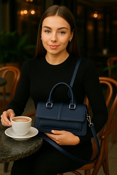 Handley Women's Stylish Design Shoulder and Hand Bag – Multi-Compartment Adjustable Strap