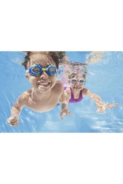 BESTWAY Swimming Goggles for Children, Anti-Fog, Pink, Strap 29-45 cm,