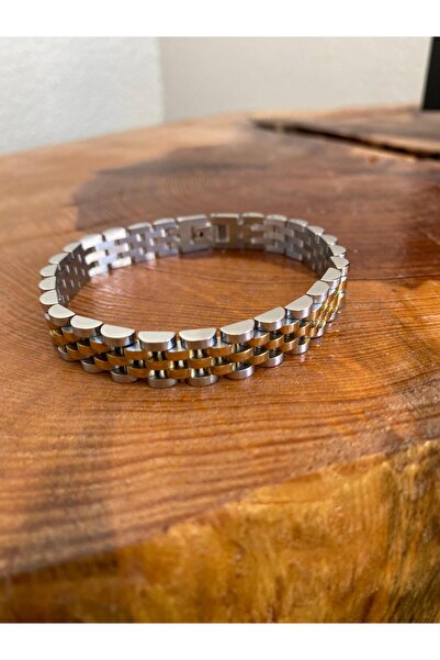 Adams RLX MODELİ GOLD SİLVER ÇELİK BİLEKLİK