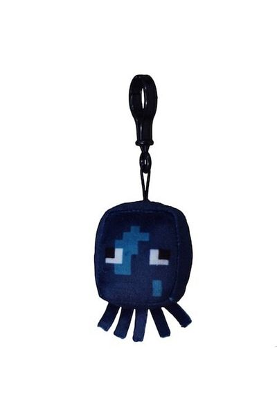 MINECRAFT Plush Toy, Blue 8cm with Keychain and 2 Tags