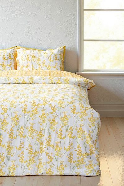 Rivaİstanbul Lorisa Yellow Single Duvet Cover Set Cotton