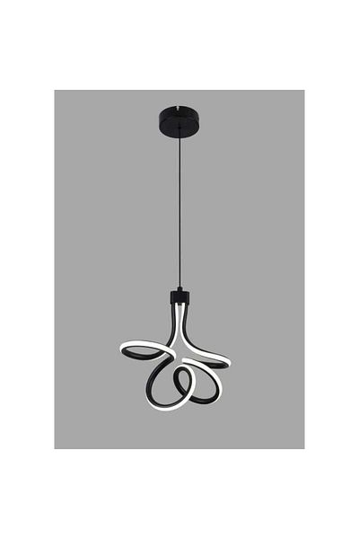edc 30W Black LED Chandelier With 3 Functions Cold/Warm/Neutral Light