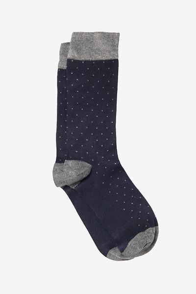 ALTINYILDIZ CLASSICS Men's Navy-Grey Patterned Navy-Grey Bamboo Casual Socks