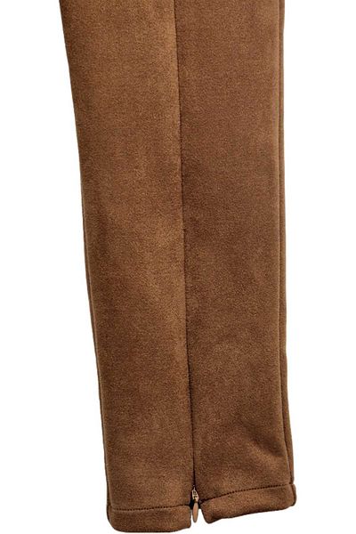 IdxeIT Suede Effect Pants
