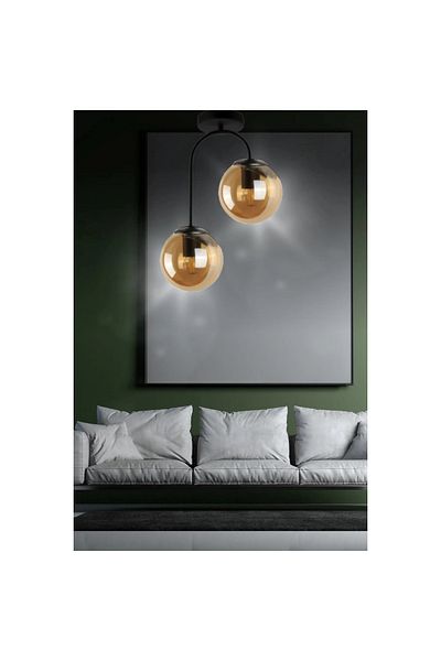 Sueva Chandelier Smoke Lampshade Applied 2xE27 220V