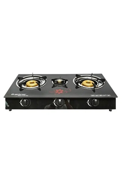 Breckner Germany Kempingový vařič, přenosný, tvrzené sklo, 2 hořáky, 2,5 kW