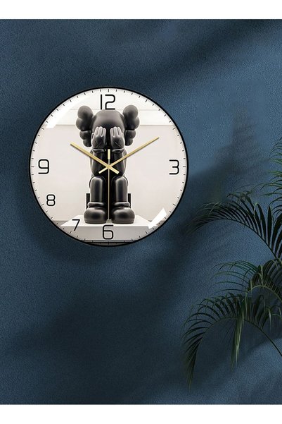 Generic Modern Wall Clock KAWS Clock Wall Art Wall Decorative for Living Bedr...