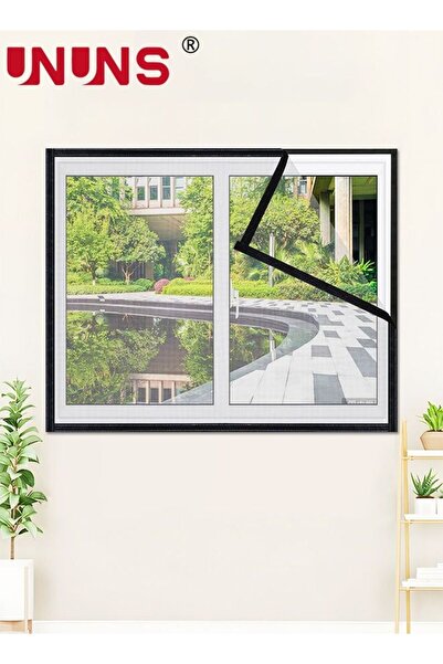 Generic شاشة نافذة UNUNS، مجموعة واقي شاشة شبكي للحشرات يمكنك صنعها بنفسك مع شريط فيلكرو، مضاد للبعوض والحشرات والذباب