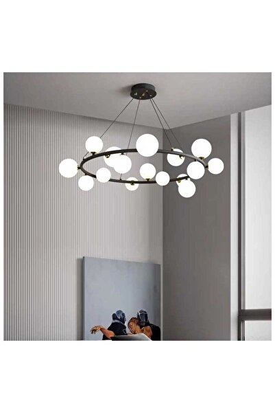 Jiju JIJU® Modern Nordic Pendant Lights Ball LED Chandelier with 15Pcs G9 5W 4000k Bulbs