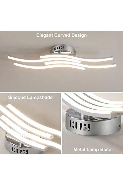 Sueva Lustra LED Lungime 130CM, telecomandă WiFi 2.4G 3 lumini dimabilă