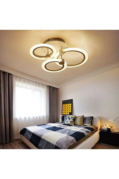 LightPlanet Lustra LED 3 cercuri Telecomanda wifi 2.4G cu lumina/rece/calda/neutra intensitate reglabila