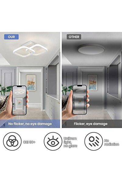 LightPlanet Lustra LED Telecomanda wifi 2.4G lumina/rece/calda/neutra intensitate reglabila