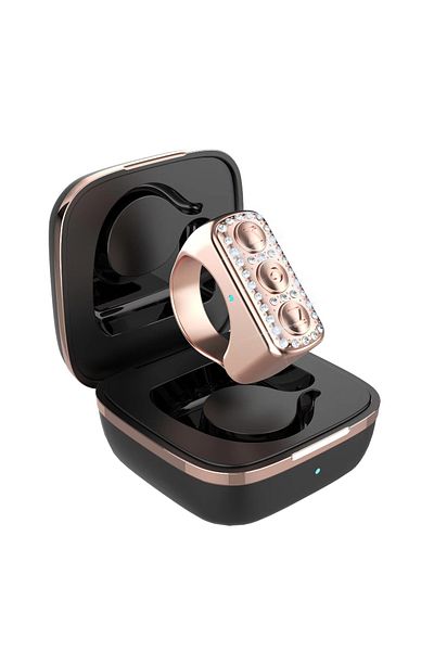OEM Smart Ring with Wireless Mouse for TikTok Scroll and Selfie, Rose Gold
