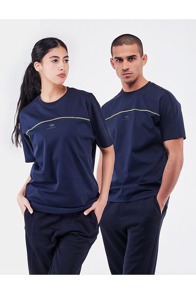 duneus Unisex Oversized T-Shirt - Dark Blue