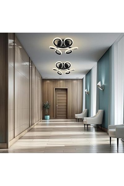 LightPlanet 3-function LED chandelier black 27W