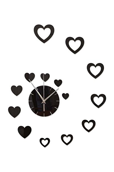 Generic Sharpdo Artistic Wall Clock Black 25 x 25cm