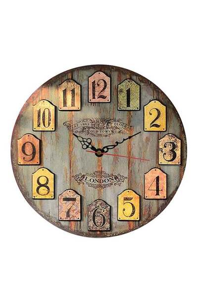 Generic Round Analog Wall Clock Multicolour 30x30centimeter