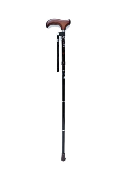 Kifidis 606SAW Taşlı Katlanır Baston 9032-4 Siyah Desenli