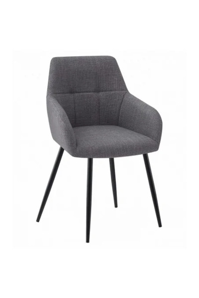 Artool Židle ve stylu křesla do kuchyně/obývacího pokoje, Artool, Beni, látka, kov, tmavě šedá a černá