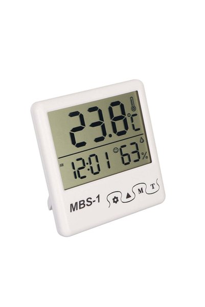 Generic Electronic Alarm Clock with Thermometer and Hygrometer Suitable for I...