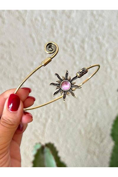 Finery by Nerrs Lilac Stone Flower Design Pazu Bracelet