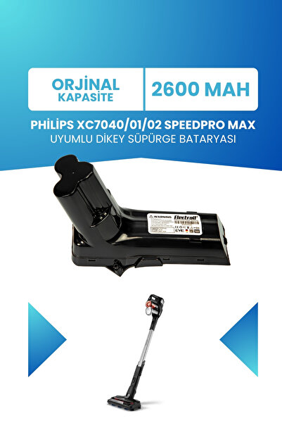 ELECTROLL Philips 7000 Serisi XC7040/01/02 SpeedPro Max Uyumlu Batarya 25.2 V...