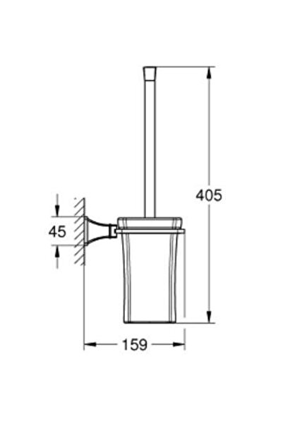 Grohe Grandera Toilet Brush Set - 40946000
