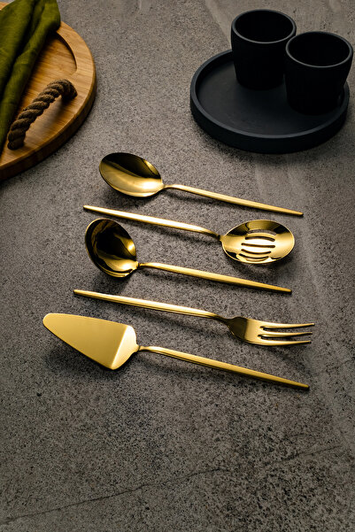 Fecra Pure 5 Piece Service Set Gold