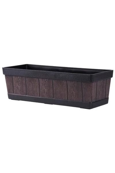 Strend Pro Jardiniera Woodeff, teak, 46 x 14 x 17 cm