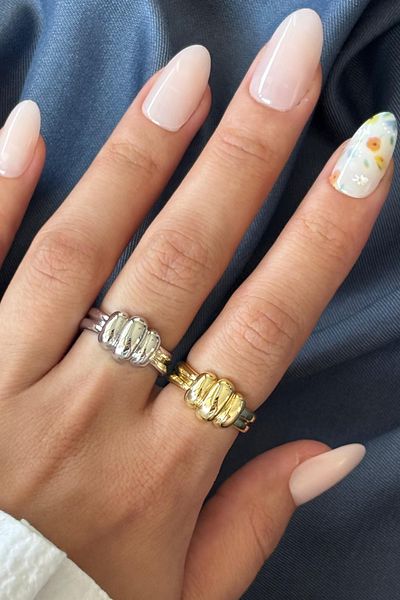 Leo'Stone New Season Luxe Bubble Design Adjustable Women's Ring