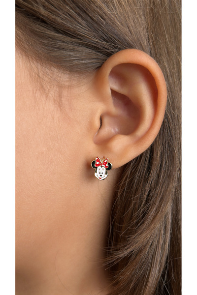 Liora Minnie Mouse Çocuk Gold Küpe