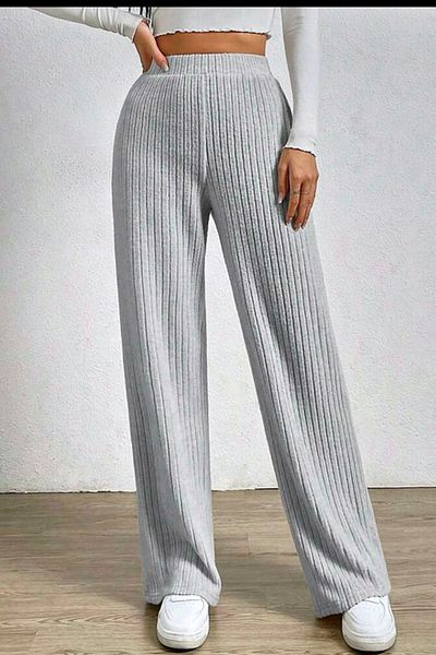 FashionForYou AZIZ casual pants, loose fit with elastic waistband, Gray, XL