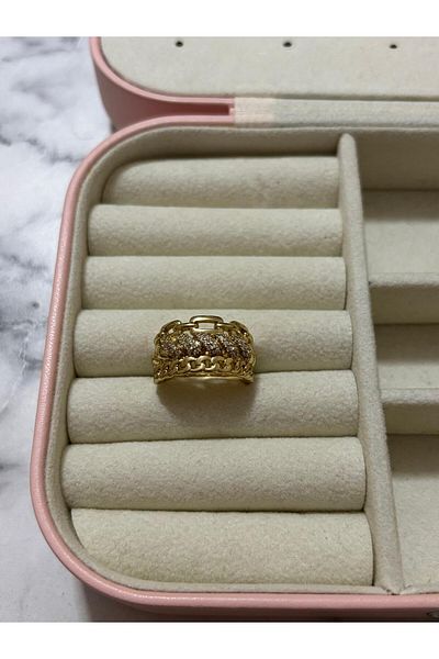 Akiha Aksesuar Chain Model Crown Xuping Ring