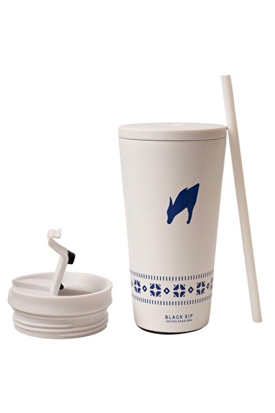 BLACK SIP COFFEE ROASTERS MUG WAVE M25 White - 16 oz Thermal Coffee Mug