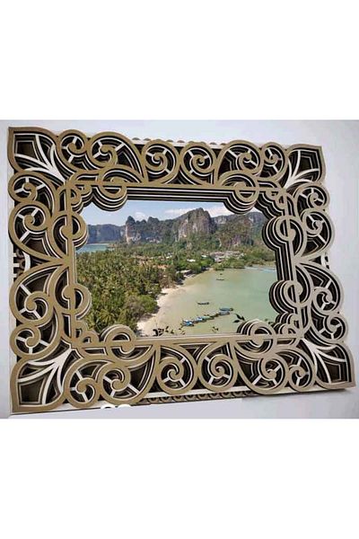 OEM Mandala Wooden Photo Frame