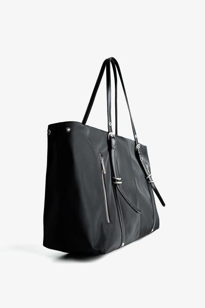 Bershka Faux leather shopper bag