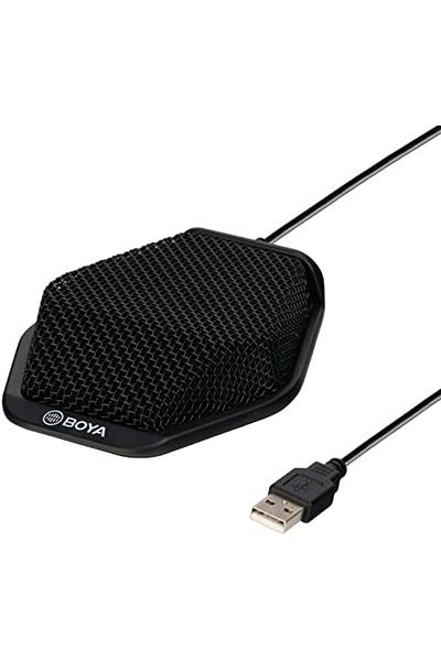 BOYA BY-MC 2 Conference Microphone, Unidirectional, Black