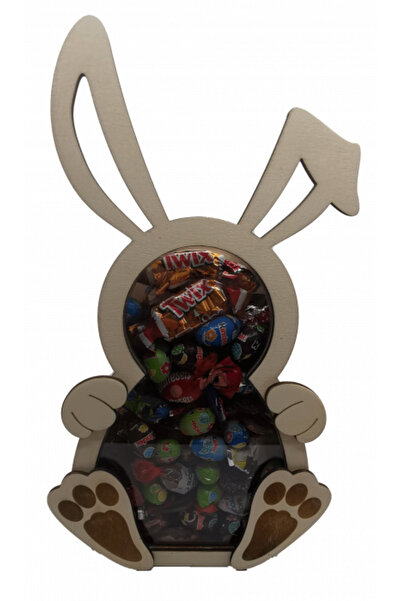 OEM Cutie de lemn pentru bomboane cu iepuri