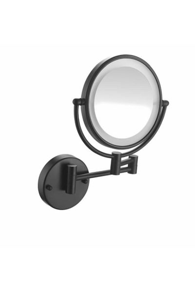 helemend LED Magnifying Wall Mirror Circular Black NE-17202