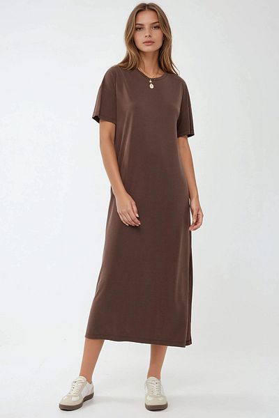 Hiccup Relaxed Cut Midi Dress