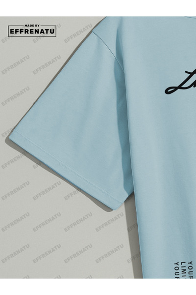 EFFRENATU Μοντέρνα Ρούχα American City Τύπωμα Σετ Φόρμας Oversize Μπλούζα με Στρογγυλή Λαιμόκοψη