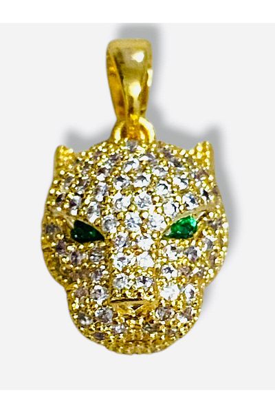 312 KONSEPT Zircon Stone 316 L Tarnish Steel Lion Pendant