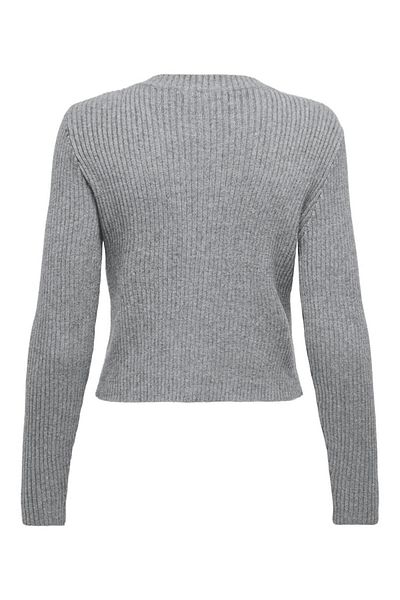 ONLY Onlkatıa Ls Button Gray Women's Cardigan 15311840