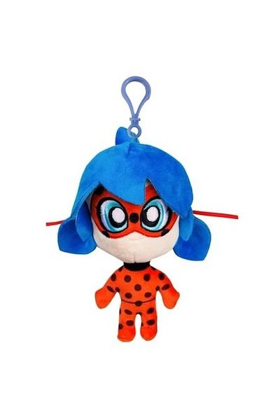 Miraculous Plush Ladybug Toy with Keychain, 16cm