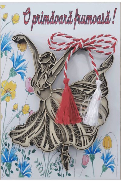 OEM Mărțișor Mandala Balerina cu magnet