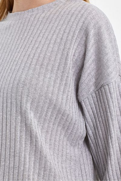 EYYE Cotton Ribbed Women's Blouse Trousers Double Set